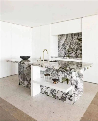 Green Marble Kitchen  Top
